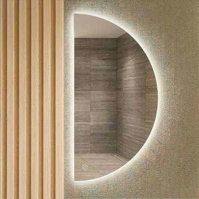 Lustro półkole 100 cm LED 