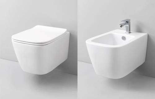 Misa WC oraz bidet Swiss Liniger Ivetta z serii Rimless